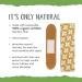Patch Natural Bamboo Strip Bandages with Aloe Vera - Eco-Friendly Tan 25 Pack for Burns & Blisters - Buy Online on GoSupps.com