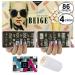 Vaga 4 metal plate Stamping stencils nail stencils with 86 nail designs stamp template nails stencils with stamping lacquer nail polish stamp and scraper for nailart nail set and manicure set