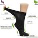 Hugh Ugoli Women's Bamboo Diabetic Crew Socks 4 Pairs - Wide Fit, Seamless Toe, Non-Binding Top - Size 9-12, Black - Buy Online on GoSupps.com