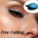 Patchs De Maquillage for Cils Autocollants De Maquillage R utilisables 2 En 1 Avec Faux Cils Et Ombre Paupi res Pochoirs De Maquillage for Toutes Les Formes D'yeux(Silver) - Buy Online on GoSupps.com