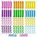 60pcs Heatless Hair Curlers Spiral and Wave Styling Kit 2 Styles No Heat Curlers with 2 Pieces Hooks for Women Girl's Short Medium and Long Hair((12 Inch/30 cm) 12 Inch (Pack of 60)