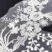 3D White Sequin Bead Floral Lace Trim Applique Patches - Wedding Dress DIY (1 Pair) - Buy Online on GoSupps.com