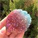 Natural Crystal Rough Natural Aura Red and Blue Stone Flower Electroplated Crystal Cluster forDecoration 80-90g - Buy Online on GoSupps.com