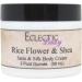 Eclectic Lady Rice Flower and Shea Satin and Silk Cream Body Cream Body Lotion 2 oz - Shea Butter Aloe Silk Amino Acids Vitamin E Phthalate-Free Handcrafted in USA - Perfect For Women 2 Ounce (Pack of 1)