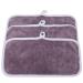 Kinhwa Microfiber Makeup Remover Cloths - Ultra Soft & Reusable Washable Face Towels (3 Pack 15cm x 30cm Purple) - Eco-Friendly Makeup Wipes for All Skin Types - Buy Online on GoSupps.com