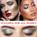 White Highlighter Eyeshadow Stick Pencil Eyeliner Glitter Metallic Shimmer Eye Shadow Stick Crayon Makeup Pen Long Lasting Waterproof Highly Pigmented Cream Eye Brightener Stick with Sharpener - Buy Online on GoSupps.com