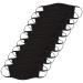 FM London Reusable Fabric Mask Black 100% Cotton Teen / Junior Size (Pack of 10)