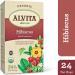 Alvita Organic Hibiscus Tea - 24 Premium Herbal Tea Bags | Tart Flavor & Floral Aroma - Buy Online on GoSupps.com