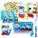 Thomas the Train Board Books and Friends Toothbrush Set for Kids  Toddlers   Children Toiletries Bundle with Flossers  Toothbrush  Books  Stickers More (Kids Dental Kit Play Set)