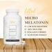 Lifted Naturals Micro Melatonin Family Size - Melatonin for Fast & Better Sleep, Easy to Swallow 220 Vegetable Capsules with Low Dose Melatonin, Non-GMO, Fast Dissolve Melatonin 100 mcg - Buy Online on GoSupps.com