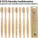 Premiumswede Bamboo Toothbrushes Soft Bristles Adult - 8 Pack | Eco-Friendly & Biodegradable Wooden Toothbrushes - Buy Online on GoSupps.com