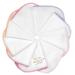 Makian molton baby washcloth set with loop - 9 pieces of molton towels made of 100% cotton 30x30 cm soft & oeko -tex standard 100 tested with colored border - white pink
