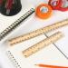 2 Pack Wooden Ruler 6 Inch 12 Inch Rulers Bulk Wood Measuring Ruler for Students Office School Supplies 2 Scale (15 cm and 30 cm) - Buy Online on GoSupps.com