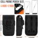 IronSeals Tactical Cell Phone Holster Pouch with US Flag Patch - Molle Smartphone Case for 4.7-6.7 inch with Armor Case - Black - Buy Online on GoSupps.com