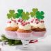 36 Pack Lucky Four Leaf Clover Cupcake Toppers Glitter St.Patrick's Day Shamrock Cupcake Picks for Baby Shower St Patrick's Day Kids Birthday Party Cake Decorations Supplies Gree 14 - Buy Online on GoSupps.com