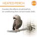K&H PET PRODUCTS Thermo-Perch Heated Bird Perch Gray Medium 1.25 X 13 Inches Medium 1.25 X 13 Inches Recyclable Box - Buy Online on GoSupps.com