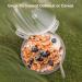 ColorCoral Collapsible Silicone Camping Bowl with Lid and Stainless Steel Fork - 1200ML Blue - Buy Online on GoSupps.com