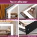 Hasipu Vanity Mirror with Lights 24.2 x 19.7 - LED Makeup Mirror with 10X Magnification, USB Phone Holder, Smart Touch, 3 Colors Dimmable - Square Black 24.2 x 19.7 - Buy Online on GoSupps.com