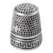 Antique Sewing Thimble  Metal Fingertip Protector  Finger Shield Ring  Quilting Craft Accessories DIY Sewing Tools Silver