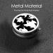 Halloween Goth Round Pill Box - 3 Compartment Mini Portable Travel Medicine Case | Decorative Pocket Purse Organizer - Buy Online on GoSupps.com