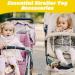 Shop BPA-Free Baby Toy Accessories: Silicone Cup Catcher & Pacifier Chain (4-Pack) for Strollers & Car Seats - Buy Online on GoSupps.com