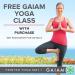 Gaiam Premium 5mm Print Yoga Mat - Non Slip Exercise Mat for Yoga, Pilates & Workouts - Altitude Point Design - 68 x 24 - Buy Online on GoSupps.com