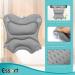 Essort 4D Soft Bath Pillow with Strong Suction Cups - Luxury Spa Head, Neck, and Shoulder Support - Grey - Buy Online on GoSupps.com