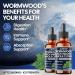 2Packs of 30ml - Wormwood Liquid Drops. Combined to Black Walnut Whole Cloves Berberine Milk Thislte Bitter Melon and 5 More Herbs 11-in-1 Wormwood Liquid Drops - 120 Days Supply - Buy Online on GoSupps.com