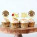 Cyodoos 24PCS Shiny Thanksgiving Cupcake Toppers Autumn Theme Cupcake Toppers T rkiye Food Selection Decoration Maple Leaf turkey Thanksgiving Cake Party Decoration Selection - Buy Online on GoSupps.com