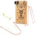 Nature nerds - tongue cleaner made of copper (3 pieces) - Jihwa Prakhalana - an Ayurvedic detoxification ritual with the tongue scraping - plastic -free oral hygiene