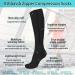2 Pairs Zipper Compression Socks 15-20 mmHg Closed Toe for Women/Men - Multicolor S/M - Buy Online on GoSupps.com
