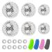Sporgo 3 pieces hedgehog ball magnetic: magnetic high stress acupressure ball with 4 acupressure bracket and 10 massage ring acupressure balls for stress relief or massage (32mm 47mm 56mm)