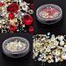 Jiklophg 2 Boxes 3D Nail Jewellery Mixed Acrylic Tip Flat Nail Rhinestone Manicure DIY Nail Art Decoration (Large Red AB Shaped 1 Each) - Buy Online on GoSupps.com