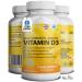 Vitamin D3 4000 IU Micro Tablets - 365 Day Supply Easy to Swallow High Strength Premium Sunshine Vitamin | Max Strength Vitamin D Supplement Vegetarian & Vegan Friendly Made in UK by Grounded