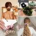 Lilysilk 100% Silk Hair Rings - Premium Ponytail Holders in Altrosa & Avocado Green | Set of 2 Hair Ties - Buy Online on GoSupps.com