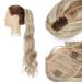 60cm Sandy Blonde Wavy Ponytail Clip-in Extension Natural Long Hair Wig for a Flawless Look - Buy Online on GoSupps.com