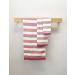 IPPINKA Senshu Japanese Towel - Ultra Soft & Quick-Drying Two-Tone Stripes - Red (Wash/Face Towel) - Buy Online on GoSupps.com