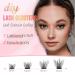 EMEDA D Curl Lash Clusters - Reusable DIY Eyelash Extensions 8mm-14mm | Soft Individual Cluster Lashes for Stunning Eyes - Buy Online on GoSupps.com