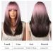 Testar 20-Inch Pink Ombre Wig for Women | Heat-Resistant Long Layered Wig for Cosplay & Daily Use - Buy Online on GoSupps.com