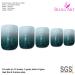 Shop Bling Art Black Green Gel Ombre French False Nails 24 Squoval Tips for Stunning Looks | International Shipping Available - Buy Online on GoSupps.com