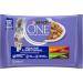 PURINA ONE Cat with Hard Appetite Tapered in Sauce Assorted Flavors Chicken & Beef & Turkey & Duck | Adult Cat Meal Bags | 4 - Buy Online on GoSupps.com