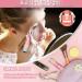 Rechargeable 2-in-1 Facial Hair Remover for Women with LED Light - Painless Eyebrow Trimmer and Epilator for Peach Fuzz, Lips, Chin, Arms - Buy Online on GoSupps.com