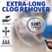 Professional Slow Drain Cleaner & Clog Remover - 10-Foot Metal Snake for Hair Food & Debris Removal - Best Plumber Tools for International Shipping - Buy Online on GoSupps.com