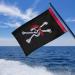 XIFAN Premium Pirate Jolly Roger Flag for Boat 12x18 Inch  Embroidered Red Bandanna Skull and Cross Bones  Heavy Duty Tough Nylon Small Mini Flags Outdoor for Yacht  with Brass Grommets/Weather and Fade Resistant - Buy Online on GoSupps.com