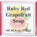 Ruby Red Grapefruit Glycerin Soap by Eclectic Lady 4 oz Bar