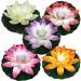 SUQ 5 Pieces Lotus Lamp for Outdoor Waterproof LED Garden Light Artificial Lotus Floating Light Floating Flower Lantern Decoration Lighting for Garden Yard Swimming Pool Pond Fountain 18CM - Buy Online on GoSupps.com