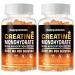 Creatine Monohydrate Gummies 5g for Men Women - Sugar Free Chewable Supplement. 180 Gummies Orange Orange 90 Count (Pack of 2)