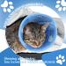 Halskrause Cat Protective Collar - Adjustable Soft Recovery Funnel for Cats | Post-Surgery & Injury Care (M) - Buy Online on GoSupps.com
