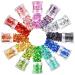 Warmfits Holographic Face Glitter 12 Colors Total 120g Face Body Eye Hair Nail Festival Chunky Holographic Glitters Different Shapes Stars Hexagons Heart Circle