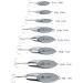 Silver Chrome Casting Spoon Fishing Lure Jig 4 Pack - Last Cast Tackle 1/8-2oz - 3.5g-60g - 7.0g - 1/4oz - Buy Online on GoSupps.com